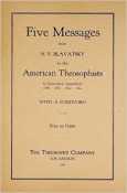 cover of booklet five messages to the american theosophists